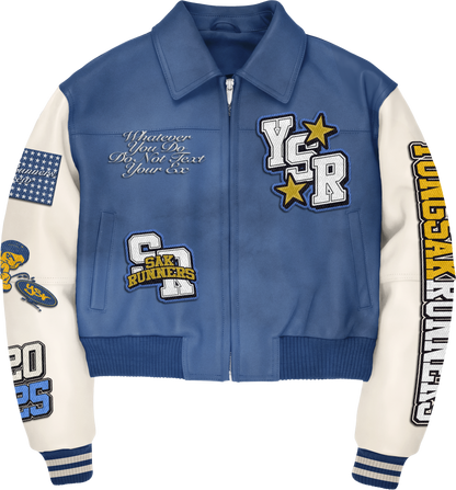 Leather Varsity Jacket